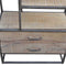 Slim Industrial Iron Bookcase