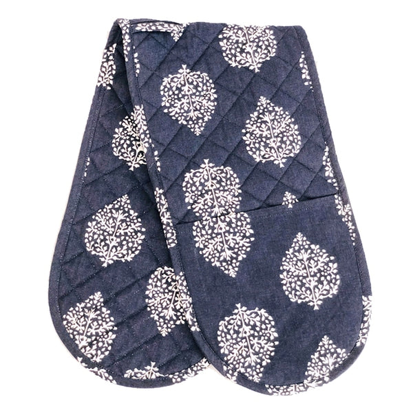 Avalon Navy Double Oven Mitt