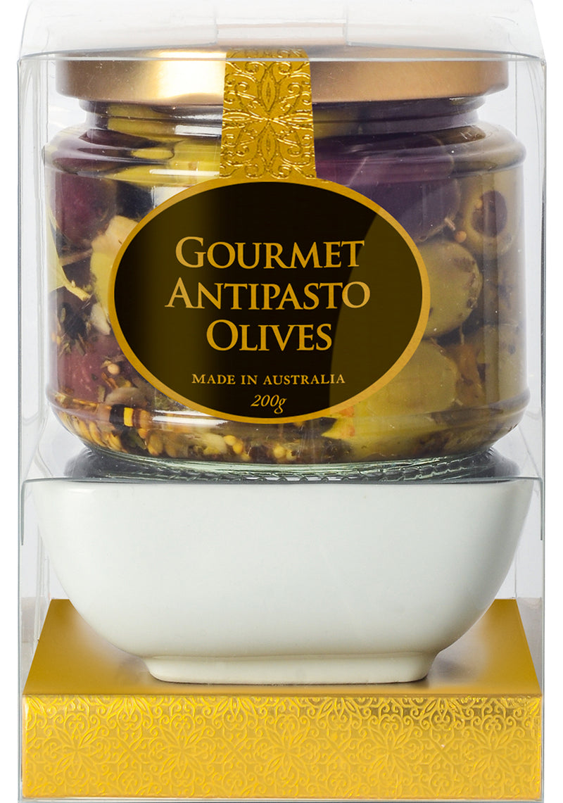 Ogilvie & Co. - Dipping Bowl Set - Antipasto Olives 200g