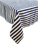 Breton Navy Cotton Woven Tablecloth 150x150cm