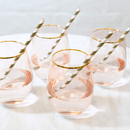 Cristina Re - Tumbler Glasses Rose Crystal Set of 2