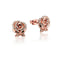 Beauty and the Beast Enchanted Rose Crystal Stud Earrings