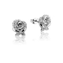 Beauty and the Beast Enchanted Rose Crystal Stud Earrings