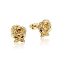 Beauty and the Beast Enchanted Rose Crystal Stud Earrings