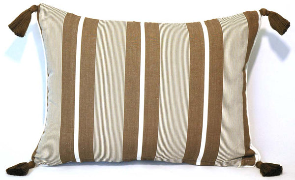Finley Beige Tassel Cushion Cover 40x55cm