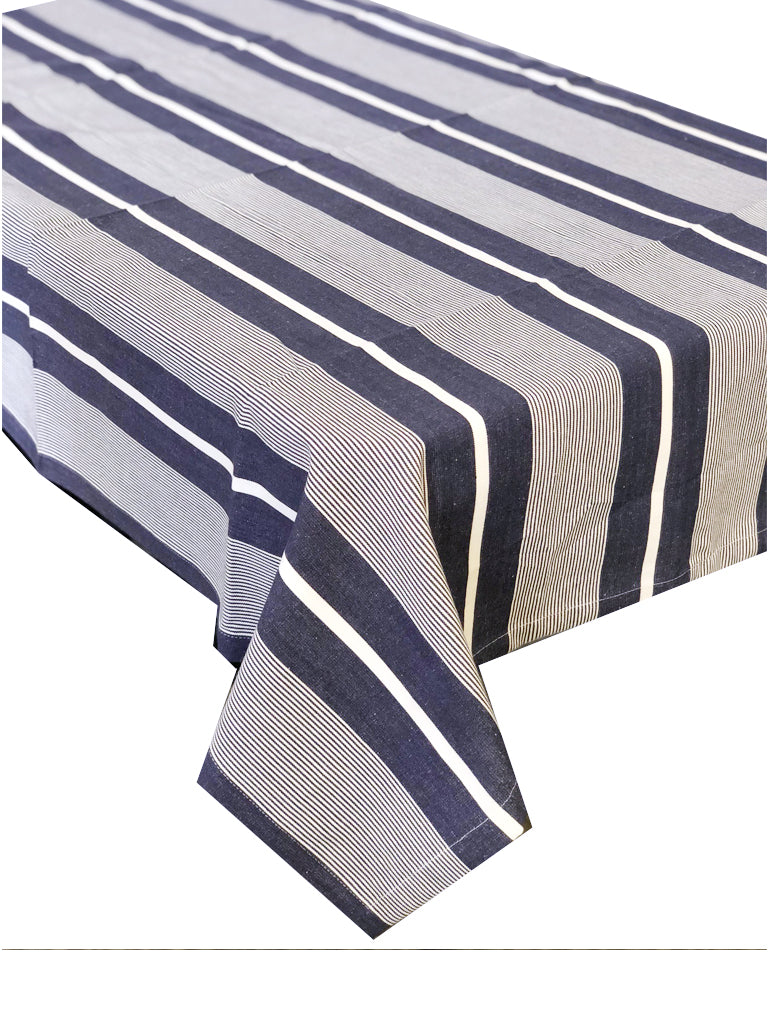 Finley Navy Cotton Woven Tablecloth 150x250cm