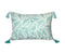 Fond Sea Green Tassel Cushion Cover 40x55cm