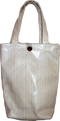 Geo Grey/White Canvas Double Bottle Bag