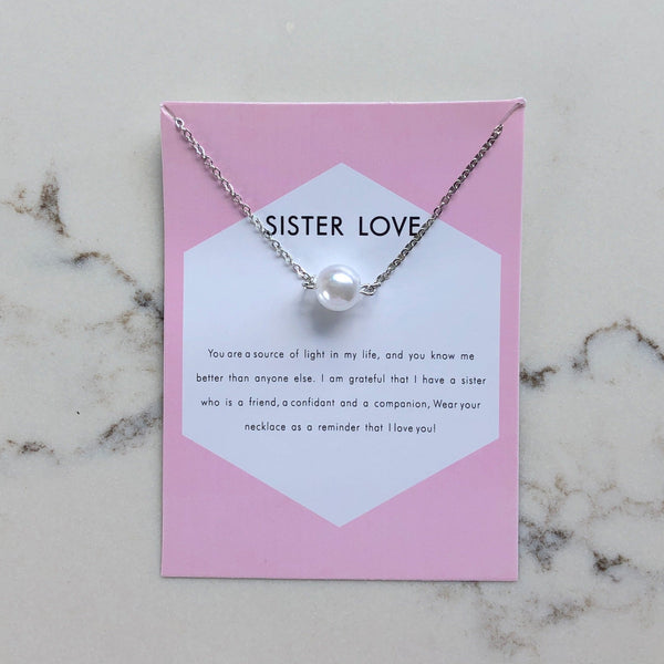Sister Love Pearl Necklace
