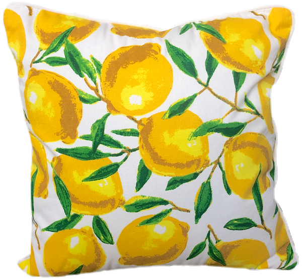 Lemon Scatter Cushion Cover 40x40cm