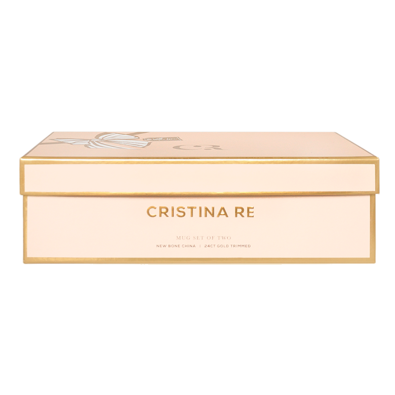 Cristina Re - Blush Stripe & Blush Mug Set - Set of 2