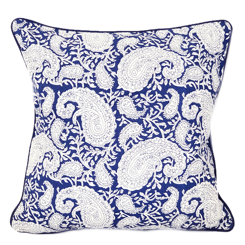 Paisley Blue Lagoon Scatter Cushion Cover 40x40cm