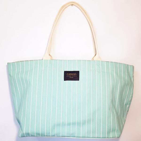 Green canvas sale tote