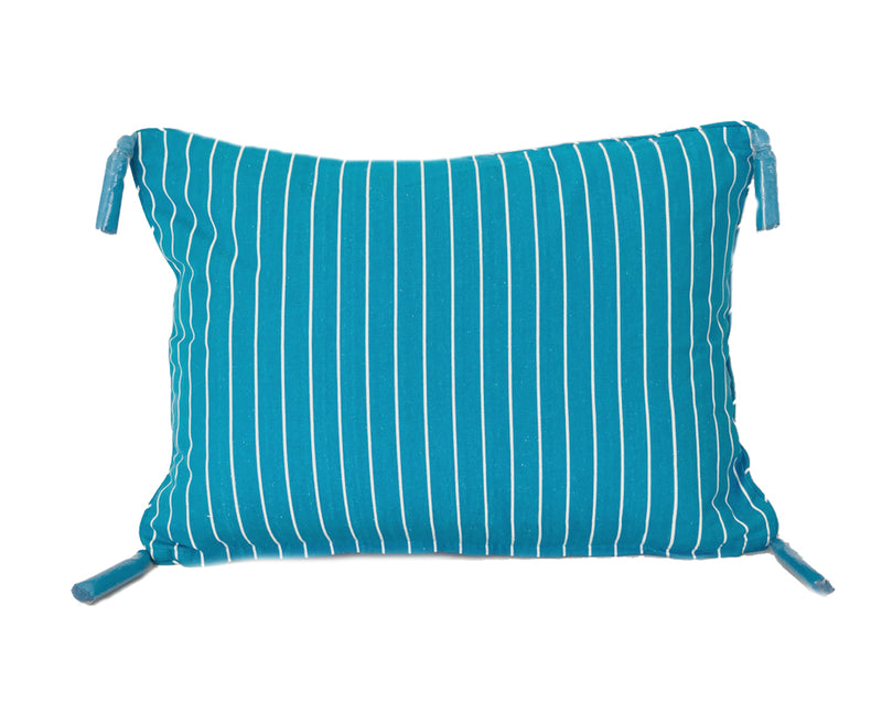 Regatta Turquoise Tassel Cushion Cover 40x55cm