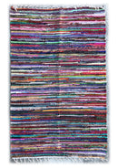 Rectangular Multicolour Rag Rug - 120x180cm