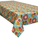 Salsa Turquoise Cotton Wipe Over Tablecloth 150x150cm