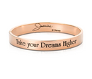 Aladdin Princess Jasmine Rose Gold Bangle 'Take your dreams higher'