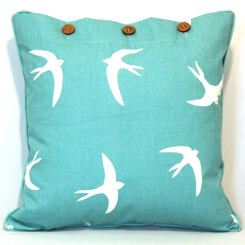 Wings Sea Green Scatter Cushion Cover 40x40cm