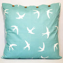 Wings Sea Green Euro Cushion Cover 60x60cm