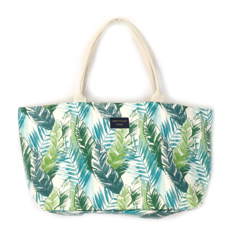 Forest Foliage Canvas Large Tote Bag