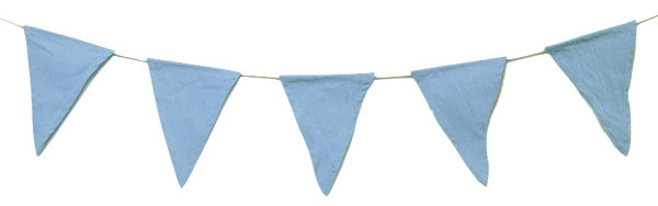 Bunting Solid Blue