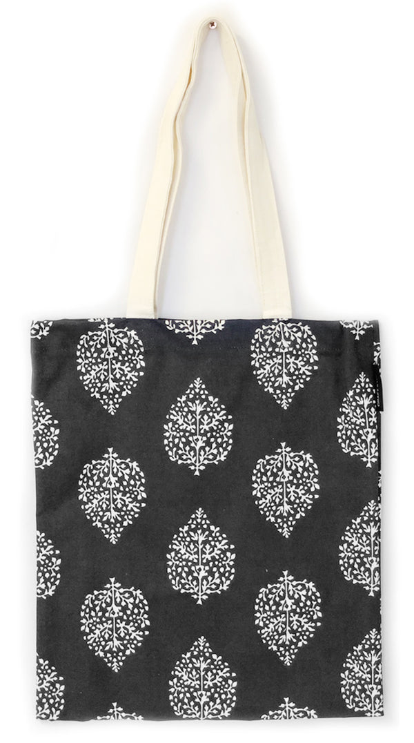 Avalon Charcoal Shopper Tote Bag