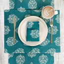 Avalon Teal Wipe Over Placemat Set of 4